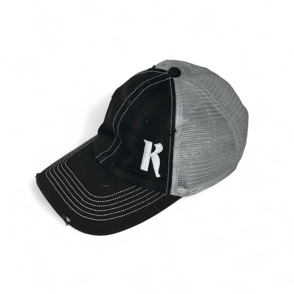 Ketel One Vodka Embroidered Logo Distressed Mesh Trucker Hat/Cap